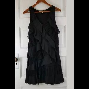 Ann Taylor loft tiered ruffle cotton dress xxsp